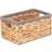 RED HAMPER Hyacinth of 3 Water Hyacinth With Grey Rope Border Basket