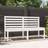 vidaXL White 157.5 cm Solid Wood Pine Garden Bench