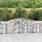 vidaXL Buede Gabionkurve 400 x 30 x 80/100 cm Galvaniseret Jern Set of 3 Krukke