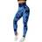 Mooslover Seamless Training Leggings - Light Blue Tie-Dye