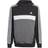 Adidas Junior Tiberio 3-Stripes Colorblock Fleece Hoodie - Black/White/Grey Five