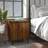 vidaXL Bed Cabinet with Metal Legs Brown Oak Bedside Table 30x40cm