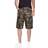 XRay Men's Belted Twill Tape Cargo Shorts - Brown Camo