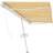 vidaXL Freestanding Manual Retractable Awning 600 x 300 cm Yellow/White