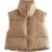 Keomud Women's Winter Crop Vest - Khaki