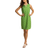 Roman Embroidered Cotton Shift Dress - Green