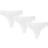 Pierre Robert Thongs Organic Cotton 3-pack - White