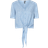 Pieces Nya Tie Top - Placid Blue White Waves