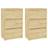 vidaXL Wooden Sengebord 29.5x40cm 2stk