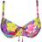 PrimaDonna Sazan Padded Balcony Bikini Top - Blue Pattern