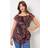 Roman Curve Paisley Print Bardot Top - Pink