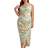 Floerns Women's Satin Spaghetti Strap Cowl Neck Wrap Party Cami Dress Plus Size - Floral Green