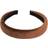 Dark Velvet Hairband Broad Cognac