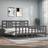 vidaXL Bed Frame With Headboard 200 x 200 cm Grey