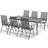 vidaXL Garden Patio Dining Set, 1 Table incl. 6 Chairs