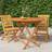 vidaXL Folding Garden Table Ø 85x75 cm Solid Wood Teak