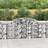 vidaXL Arched Gabion Baskets 7 pcs 300x50x100/120 cm
