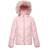 Rokka&Rolla Girl's Heavyweight Puffer Jacket Bubble Coat - Crystal Rose Silver Star