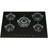 SIA GHG703BL 70cm Black 5 Burner