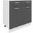 VCM Esilo White/Anthracite Rullebord 46x80cm