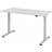 Hammerbacher WxD 1600 x 800 mm Light Grey/Aluminium Silver Writing Desk