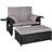 tectake Creta - Grey Outdoor Lounge Set, Table incl. 1 Sofas