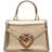 Dolce & Gabbana Mini, Laminierte Ledertasche "devotion" Gold 01