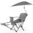 Sport-Brella Beach Chair with UPF 50+ Adjustable Umbrella