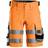 Snickers arbetsshorts, Varsel Orange/Svart