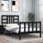 vidaXL Bed Frame Without Mattress 100x200 cm Black