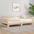vidaXL brown, 90 Pine Pull-out Day Sofa 3 Seater