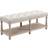 Homcom 2 Tier Bed Cream Storage Bench