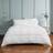 Rouched Pleats Duvet Cover White (200x200cm)