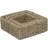 RED HAMPER of 3 Square Seagrass Trays Basket