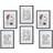 Nielsen 6 piece Rowley Wooden Picture Set 30x40cm Photo Frame