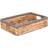 RED HAMPER Medium Shallow Hyacinth With Rope Border Basket