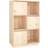 vidaXL Højskab 74 x 35 x 117 cm Massivt Fyrretræ Opbevaringsskab