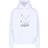 Maison Margiela White Embroidered Hoodie White