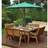 Charles Taylor Eight Bench Patio Dining Set