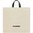 Jil Sander Minimalistisk Canvas Tote Bag - Hvid