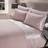 Sienna Glitter Crushed Duvet Cover Pink, Silver