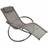 Gardenkraft Louis Textile Rocking Lounger Black Grey
