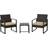 OutSunny 3 Pieces Bistro Set