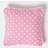 Homescapes Polka Dots Cushion Cover Pink