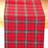 Homescapes Cotton Christmas Prince Edward Tartan Tablecloth Red