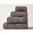 Homescapes Combed Egyptian Bath Towel Grey, White