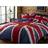 Rapport Funky Union Jack Single Duvet Cover Multicolour, Blue, Red, White