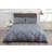 Rapport Double Pintuck Trim Balmoral Duvet Cover Grey, Silver