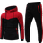 Gillberry Men's Tracksuit 2 Piece Hoodie - Red