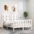 vidaXL Frame with Headboard White